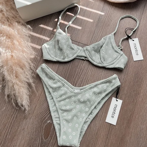 NWT Montce Jade Floral Bikini Size XS Sold Separately - Picture 1 of 6